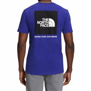 ノースフェイス Tシャツ メンズ S-XXL バックプリント ボックス ブルー 半袖Tシャツ 大きいサイズ 海外限定 The North Face Men's Short 