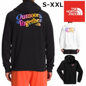 ノースフェイス パーカー メンズ S - XXL プライド レインボー ブランド ロゴ フーディ バックプリント 大きいサイズ 裏起毛 おしゃれ ス