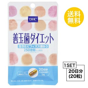 【お試しサプリ】 DHC 善玉菌ダイエット 20日分 （20粒） ディーエイチシー サプリメント ビフィズス菌 ラクチュロース 健康食品 粒タイ