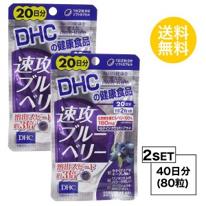 DHC 速攻ブルーベリー 20日分×2パック （80粒） ディーエイチシー サプリメント ビルベリー ルテイン サプリ