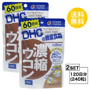 DHC 濃縮ウコン 60日分×2パック （240粒） ディーエイチシー サプリメント クルクミン 秋ウコン 健康食品 粒タイプ