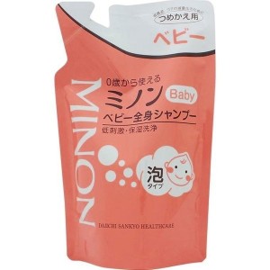 ミノン ベビー全身シャンプー 詰替え用 300ml×2セット ボディソープ 泡シャンプー 子供 ベビーシャンプー アミノ酸 保湿 敏感肌 低刺激 