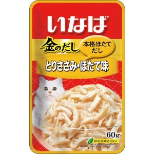 金のだし Ｐ ささみ・ほたて味  40g 3セットペットフード ねこ エサ ササミ 鶏ササミ 魚介 帆立 だし キャットフード ウェット パウチ ペ