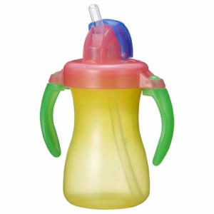 ピジョン ぷちストローボトル トロピカルイエロー 水筒 直飲み ワンタッチ ミニボトル キッズボトル 新生児 赤ちゃん 子育て ベビー用品 