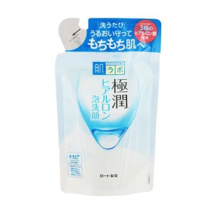 ロート 肌ラボ 極潤 ヒアルロン 泡洗顔 つめかえ用 140ml ロート製薬 ROHTO ハダラボ 洗顔料 泡 スーパーヒアルロン酸 潤い もっちり 乾