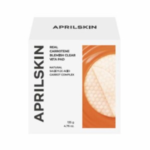 エイプリルスキン リアル カロテン パッド 60枚 135g APRILSKIN エイプリルスキン 毛穴ケア トナーパッド 皮脂ケア 鎮静 韓国コスメ スキ