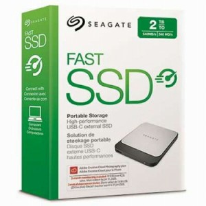 SEAGATE Fast SSD ポータブルドライブ 2TB ポータブルSSD シーゲート