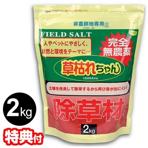 日本製 完全無農薬 除草剤 草枯れちゃん 2kg 無農薬除草材 くさかれちゃん 2キロ 非農耕地専用 除草材 無農薬 墓 遊歩道 石畳 路地 目地 