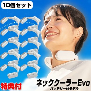 処分価格10台セット バッテリー付 ネッククーラ―Evo エヴォ サンコー バッテリー同梱モデル TK-NEMB3 ネッククーラ―エボ 羽根無し