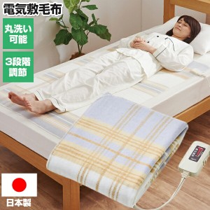 日本製 椙山紡繊 電気毛布 140×80cm 電気敷毛布 SB22S24 日本製 電気毛布 電気しき毛布 家庭用電気毛布 寝具 洗える 電気毛布 おすすめ 