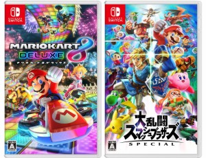 【お買い得セット】【送料無料(ネコポス)・即日出荷】【新品】Switch「大乱闘スマッシュブラザーズ SPECIAL」+「マリオカート8 デラック