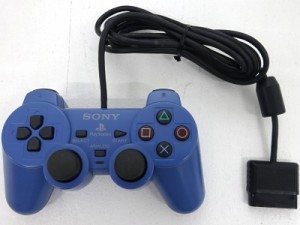 【送料無料】【中古】PS2 プレイステーション2 アナログコントローラ (DUALSHOCK 2) トイズ・ブルー