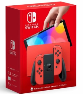 【送料無料】【中古】Nintendo Switch （有機ELモデル） マリオレッド（箱説付き）