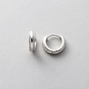 【ゆうパケット送料無料】シルバー925 ピアス フープピアス silver925 金属アレルギー sv925 レディース メンズ 中折れ キャッチレス リ