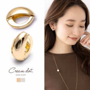 【ゆうパケットOK】カフイヤリング ノンホール ピアス見え レディース 2way イヤーカフ イヤカフ メタル ぷっくり バネ式 両耳用 アーモ
