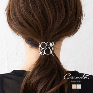 【ゆうパケット送料無料】ポニーフック ヘアフック ヘアカフス ヘアゴム 大人っぽい おしゃれ ヘアアクセサリー 髪留め まとめ髪 透かし