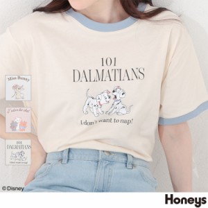 Tシャツ レディース 半袖 キャラクター レディース おしゃれ マリー キッズ Honeys ハニーズ ディズニー／Ｔシャツ