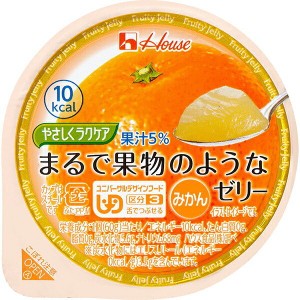 やさしくラクケア まるで果物のようなゼリーみかん 60g【ハウス食品】【メール便10個まで】