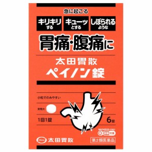 【第2類医薬品】太田胃散ペイノン錠 6錠【太田胃散】【セルフメディケーション税制対象】【メール便４個まで】