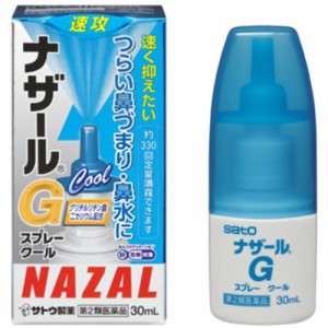 【第2類医薬品】ナザールGスプレー クール 30ml【佐藤製薬】【定形外送料無料】【セルフメディケーション税制対象】【A】