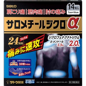 【第2類医薬品】サロメチールジクロα 14枚【佐藤製薬】※メール便送料無料※セルフメディケーション税制対象】