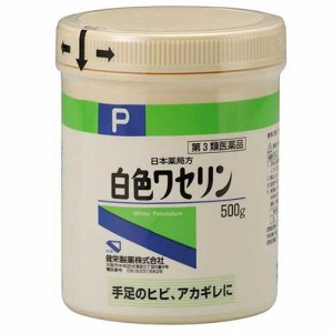 【第3類医薬品】日本薬局方 白色ワセリン 500g【健栄製薬】