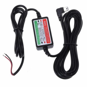 L字型 miniUSB(mini-B) 降圧コンバータ DC12V〜36V入力 DC5V出力 カーナビ ドライブレコーダー用 直結 電源モジュール BUCKC21A