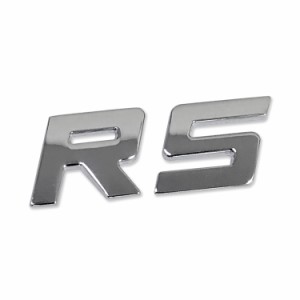 メタリック文字エンブレムセット RSステッカー 愛車のドレスアップに 粘着シート 3D文字ステッカー デコレーション RSエンブレム CST02RS