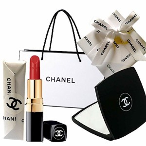 CHANEL(シャネル) ギフトラッピング済 MIROIR DOUBLE FACETTES ミロワール ドゥーブル ファセット + ROUGE COCO ルージュ ココ (442ディ