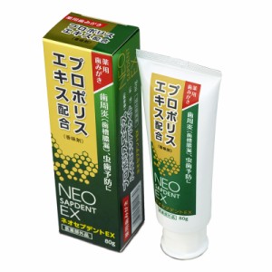 森川健康堂 ネオセプデント EX 80g　薬用歯磨き デンタルケア　口臭　歯肉炎　歯周病