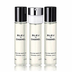 CHANEL (シャネル) BLEU DE CHANEL Eau de Parfum Twist and Spray REFILLS 3x0.7 FL. OZ. Refill ブルー ドゥ シャネル オードゥ パルフ