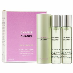 CHANCE EAU FRAICHE TWIST CHANEL(シャネル) チャンス　オーフレッシュ ツイスト&スプレー　オードトワレ SPRAY EDT20ml×3