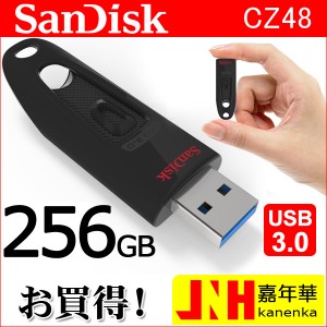  USBメモリ 256GB サンディスク Sandisk ULTRA USB3.0 高速 100MB/ｓ 海外パッケージ SDCZ48-256G ネコポス送料無料 ポイント消化