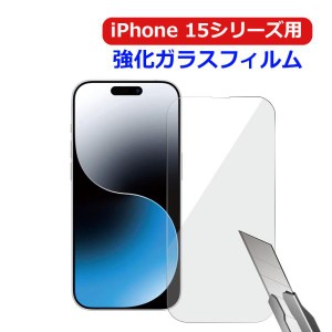 iPhone 15 15 Pro 15 Plus 15 Pro Max用 液晶フィルム 強化ガラスフィルム 液晶保護 ガラスフィルム クリア ネコポス送料無料 ポイント消