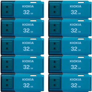 10個セット USBメモリ32GB Kioxia USB2.0 TransMemory U202 Windows/Mac対応 日本製 海外パッケージ ネコポス送料無料 ポイント消化