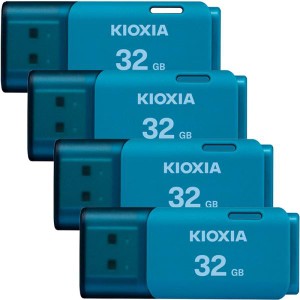 4個セット USBメモリ32GB Kioxia USB2.0 TransMemory U202 Windows/Mac対応 日本製 海外パッケージ ネコポス送料無料 ポイント消化