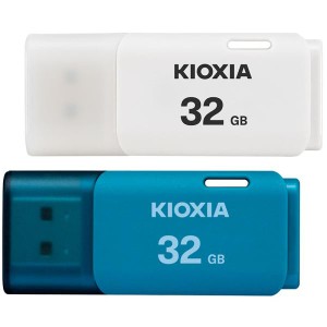 2個セットお買得 USBメモリ32GB Kioxia USB2.0 TransMemory U202 Windows/Mac対応 日本製 送料無料 ネコポス送料無料 ポイント消化