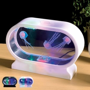 アクアリウム クラゲ ミニ(水槽 LEDライト くらげ おもちゃ 人工 フェイク 海月 水母 インテリア 自宅 おしゃれ 癒し)