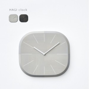 HAGI clock square Bevel 壁掛け時計 四角 略字(木製 壁掛時計 おしゃれ モダン シンプル 掛け時計 掛時計) 1-2W