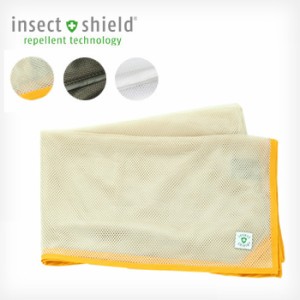 insect shield インセクトシールド 虫よけメッシュクロス 大 135×85cm(ベビーカー/虫除け/夏/ベビー/ひざかけ/屋外/対策/車中泊) 1-2W