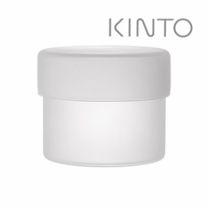 KINTO キントー SCHALE ガラスケース 500ml フロスト(ガラス 保存容器 キャニスター 浅型 ガラスキャニスター おしゃれ)【F】