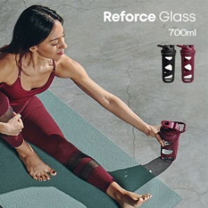 SmartShake スマートシェイク Reforce Glass 700ml(ウォーターボトル 耐熱ガラス ドリンクボトル 直飲み 携帯用 スポーツ)【F】