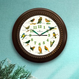 野鳥の電波時計(壁掛け時計 おしゃれ 電波 北欧 風 大きい 電波時計 壁掛け 時計 和 かわいい 野鳥 グッズ 鳥)【F】