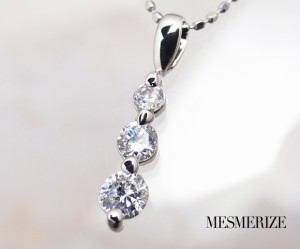 K18 天然 ダイヤ 0.30ct ペンダント ゴールド ネックレス レディース ダイヤモンド 3石 0.3カラット 3連 18金 天然石 ホワイト イエロー 