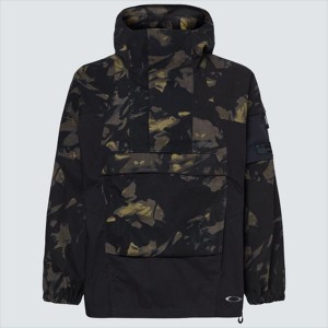 オークリー ウェア FGL TC STROKE ANORAK BLACK PRINT M（US/EUサイズ）