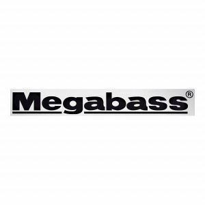 メガバス ステッカー カッティングステッカー Megabass 10cm ブラック