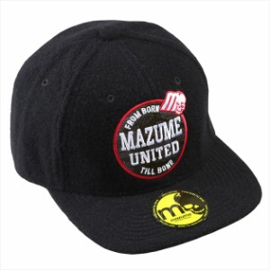 オレンジブルー 防寒帽子 MZCP-659 mazume FLAT CAP ウール 2 ブラック フリーサイズ