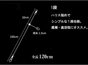 クレイジーオーシャン 仕掛け MT-HI1 イカメタル仕掛 ハイテンション1段