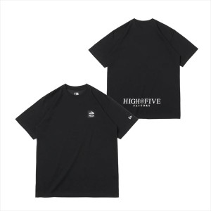 ニューエラジャパン 半袖 パフォーマンス Tシャツ HIGH FIVE FACTORY ウーブンラベル ブラック レギュラーフィット M