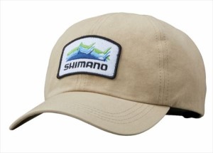 シマノ 帽子 CA-014W パッチキャップ ベージュ M